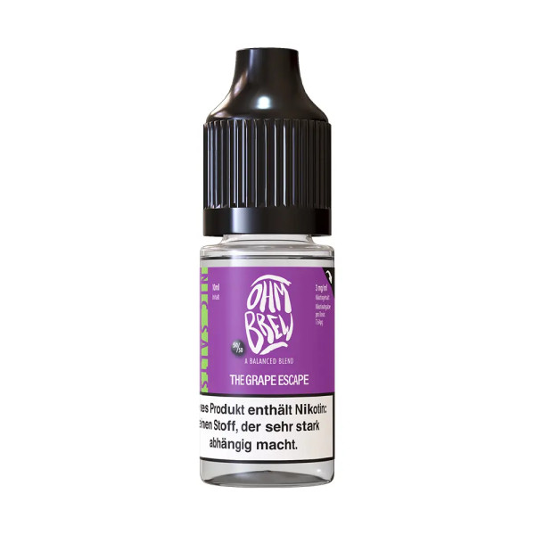 Ohm Brew The Grape Escape Nikotinsalzliquid 3mg STEUERWARE