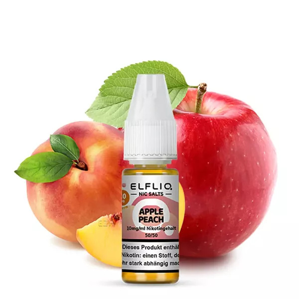 Elfliq by Elfbar Nikotinsalz - Apple Peach - Liquid 10mg 10ml - STEUERWARE