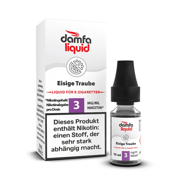 damfaliquid Eisige Traube 3mg 10ml STEUERWARE