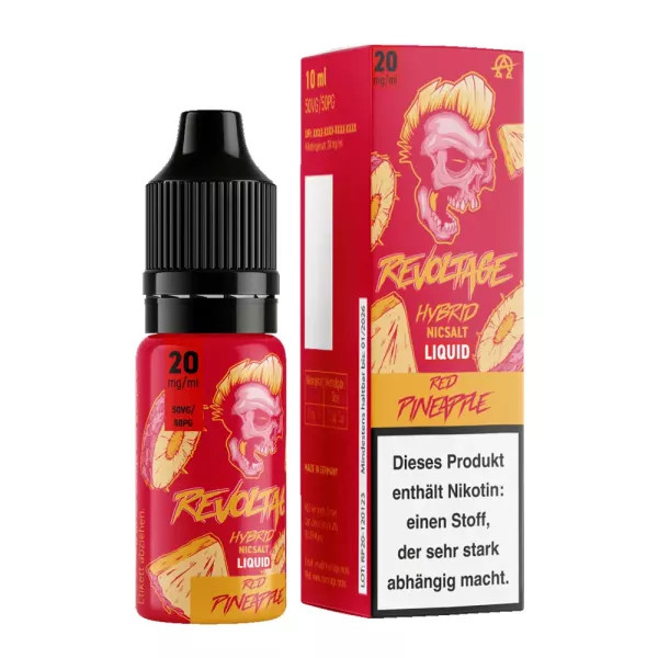 Revoltage Hybrid Nikotinsalz - Red Pineapple - Liquid 20mg 10ml STEUERWARE