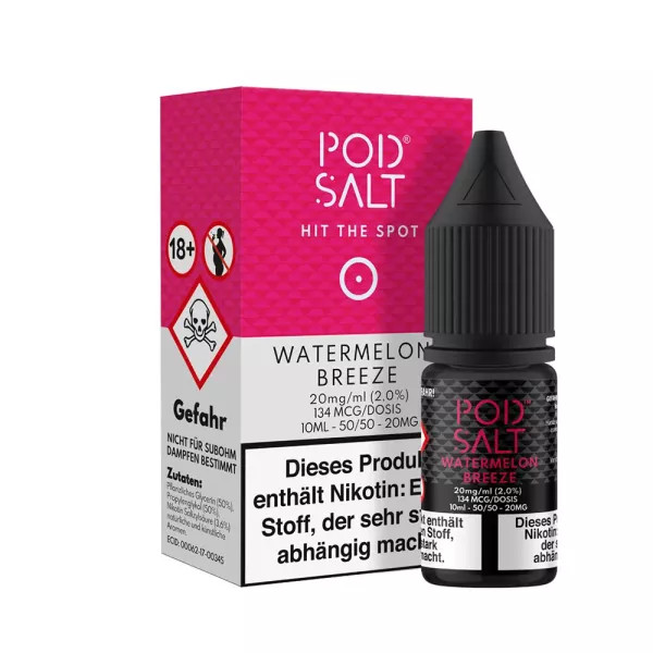 Pod Salt Core Watermelon Breeze 10ml 20mg STEUERWARE