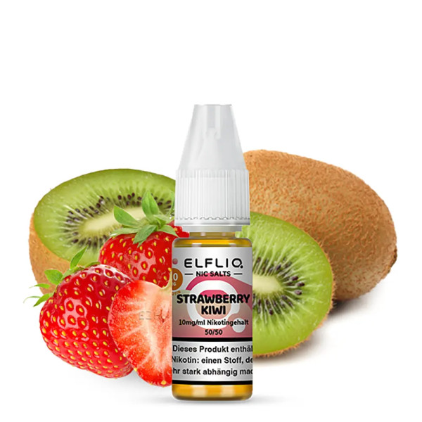 Elfliq by Elfbar Nikotinsalz - Strawberry Kiwi - Liquid 10mg 10ml - STEUERWARE