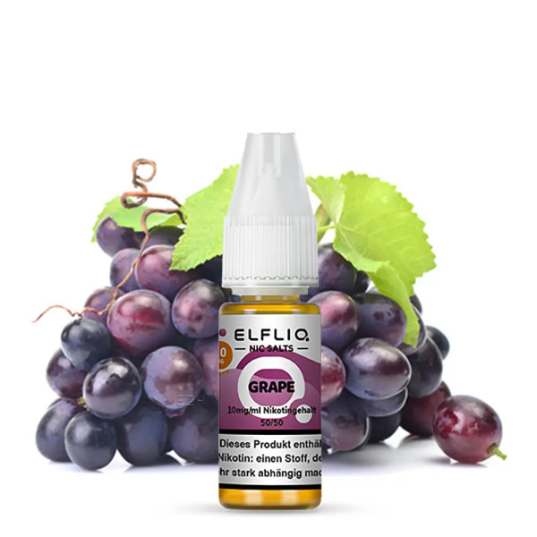 Elfliq by Elfbar Nikotinsalz - Grape - Liquid 10mg 10ml - STEUERWARE
