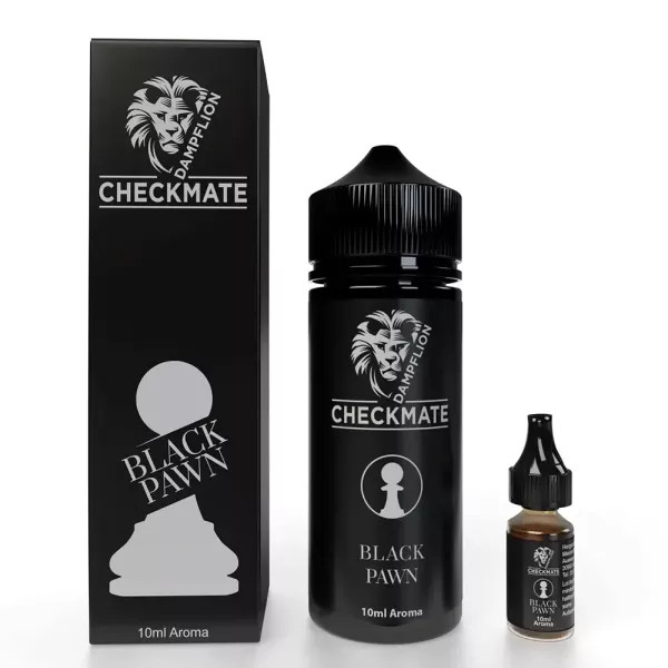 Dampflion Checkmate Black Pawn Aroma 10ml in 120ml Flasche STEUERWARE Dampflion