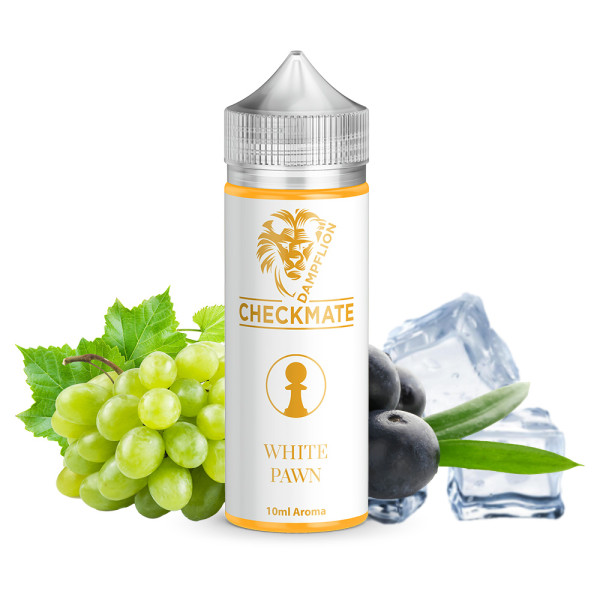 Dampflion Checkmate White Pawn Aroma 10ml in 120ml Flasche STEUERWARE