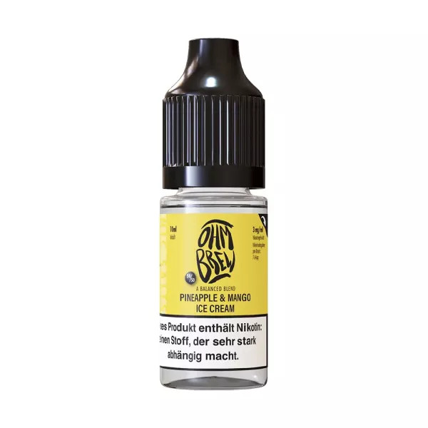 Ohm Brew Pineapple & Mango Ice Cream Nikotinsalzliquid 18mg STEUERWARE