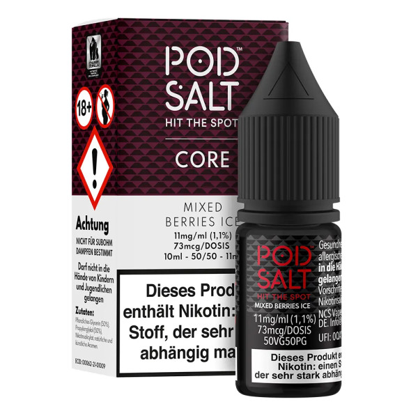 Pod Salt Core Mixed Berries Ice 10ml 11mg STEUERWARE